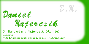 daniel majercsik business card